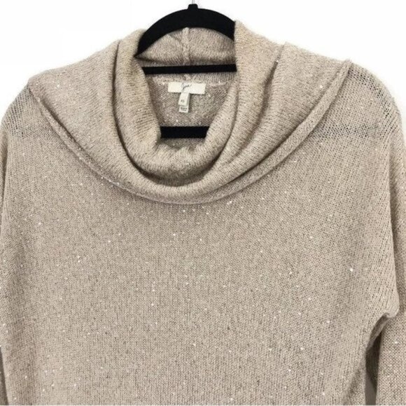 Joie Size XS Mildred Cowl Neck Sequin Lurex Pullover Sweater Alpaca Wool - Picture 3 of 8